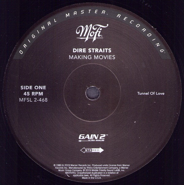 Dire Straits : Making Movies (12",45 RPM,Album,Numbered,Reissue,Remastered,Special Edition,Stereo)