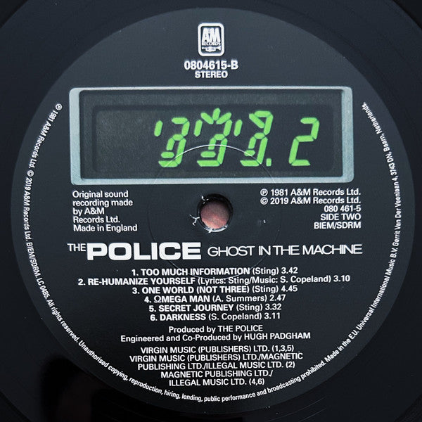 Police, The : Ghost In The Machine (LP,Album,Reissue,Stereo)