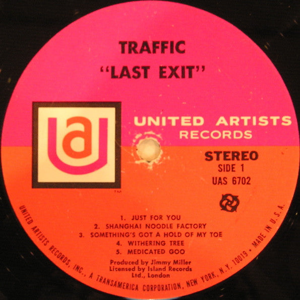 Traffic : Last Exit (LP,Album)