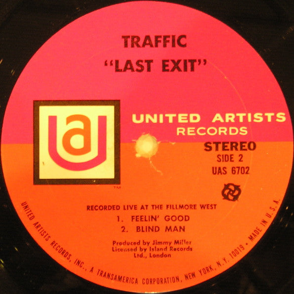 Traffic : Last Exit (LP,Album)