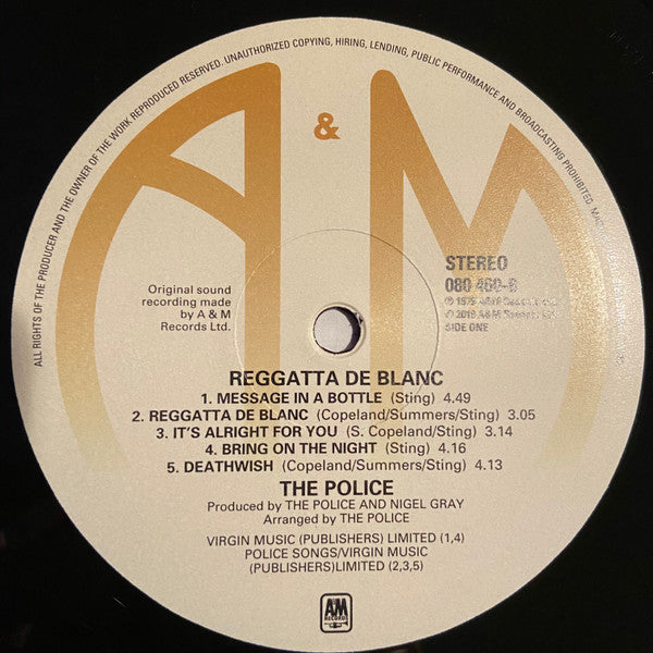 Police, The : Reggatta De Blanc (LP,Album,Reissue,Remastered)