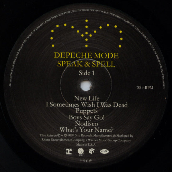 Depeche Mode : Speak & Spell (LP,Album,Reissue,Remastered)