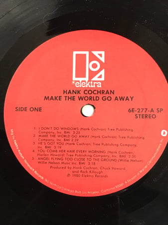 Hank Cochran : Make The World Go Away (LP,Album,Stereo)