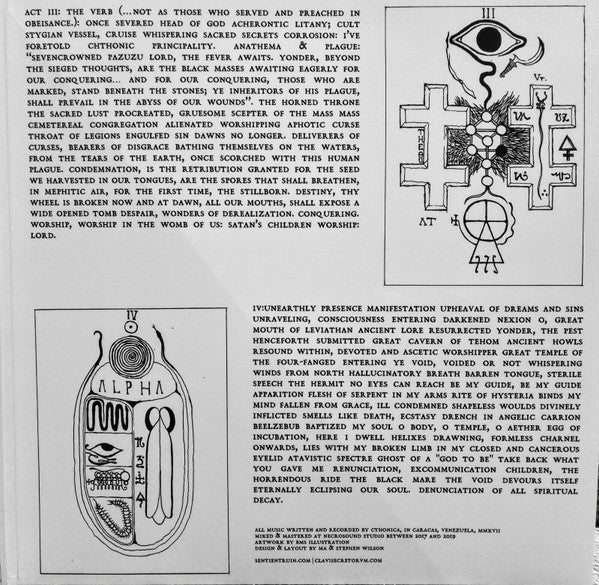 Cthonica : Typhomanteia: Sacred Triarchy Of Spiritual Putrefaction (LP,Album)