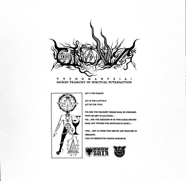 Cthonica : Typhomanteia: Sacred Triarchy Of Spiritual Putrefaction (LP,Album)
