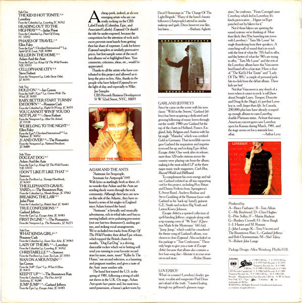 Various : Exposed: A Cheap Peek At Today's Provocative New Rock (LP,Compilation,Sampler)