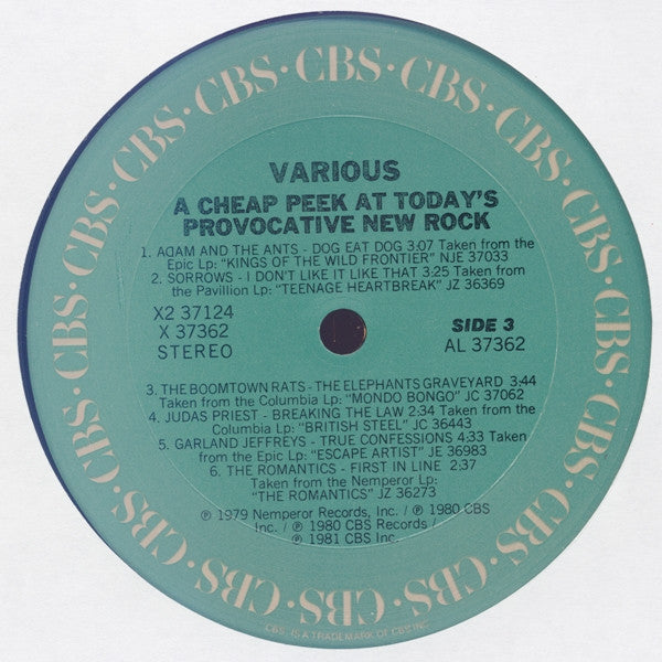 Various : Exposed: A Cheap Peek At Today's Provocative New Rock (LP,Compilation,Sampler)
