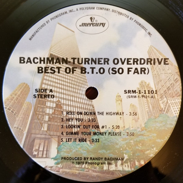 Bachman-Turner Overdrive : Best Of B.T.O. (So Far) (LP,Compilation)
