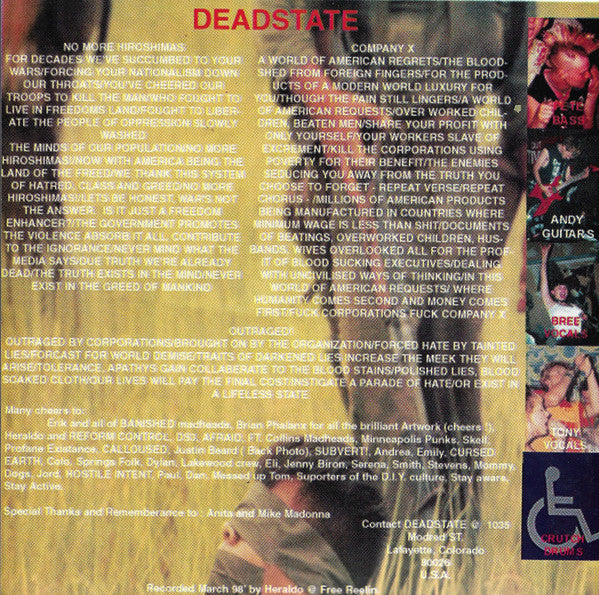 Deadstate / Banished (2) : Deadstate / Banished (7",45 RPM)