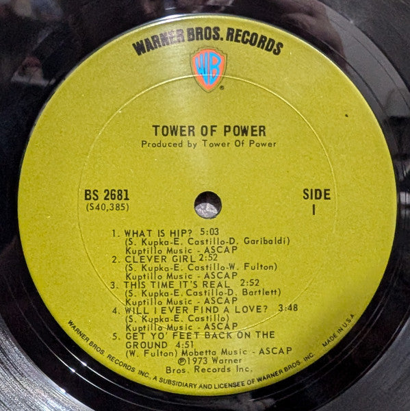 Tower Of Power : Tower Of Power (LP,Album)