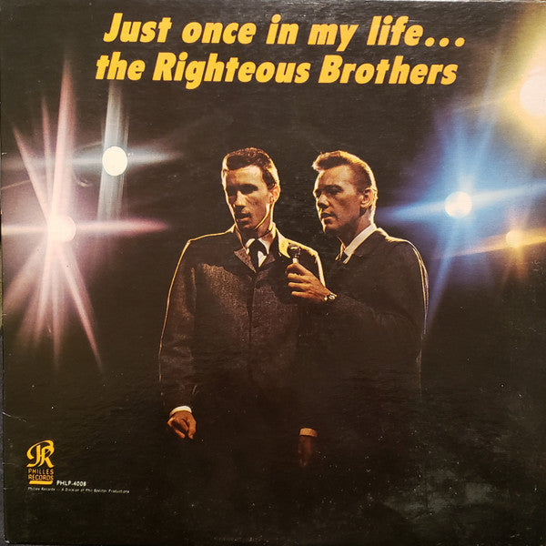 Righteous Brothers, The : Just Once In My Life (LP,Album,Mono)