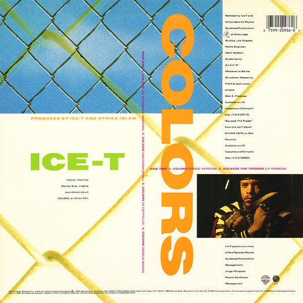 Ice-T : Colors (12",33 ⅓ RPM,Maxi-Single)