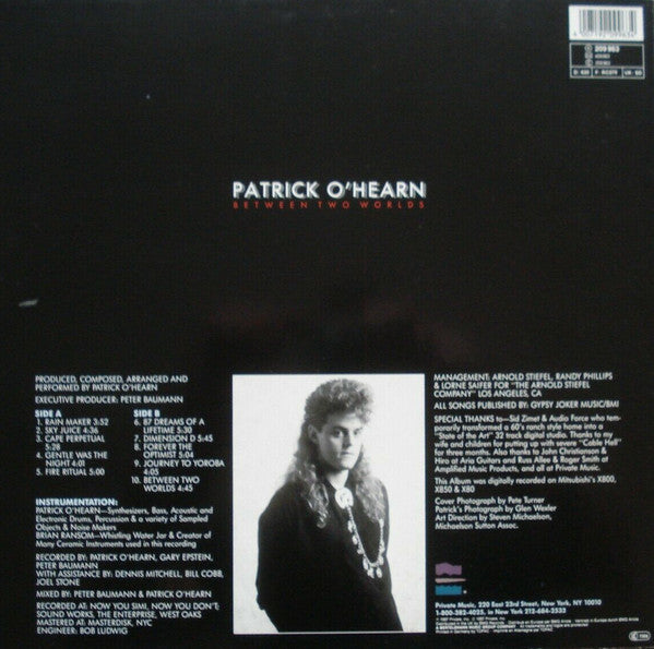 Patrick O'Hearn : Between Two Worlds (LP,Album,Stereo)