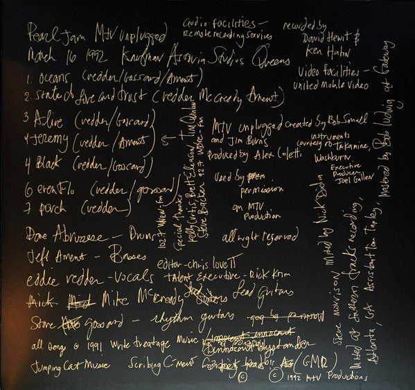 Pearl Jam : MTV Unplugged (LP,Album,Limited Edition)