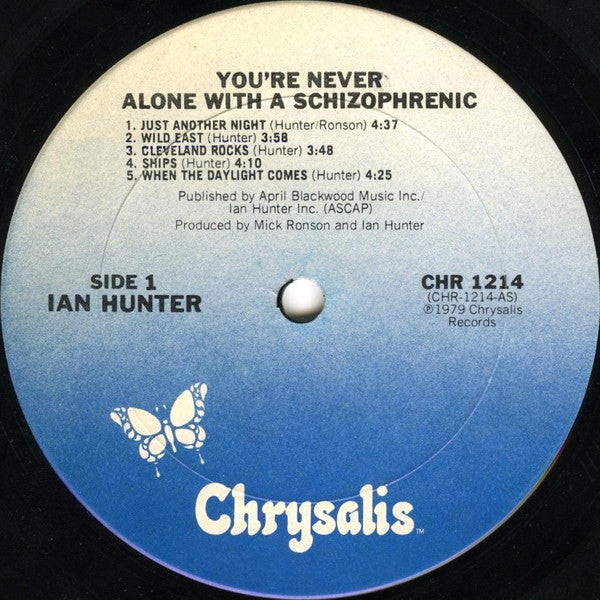 Ian Hunter : You're Never Alone With A Schizophrenic (LP,Album,Stereo)