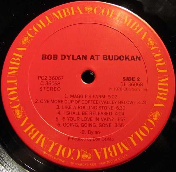 Bob Dylan : Bob Dylan At Budokan (LP,Album)
