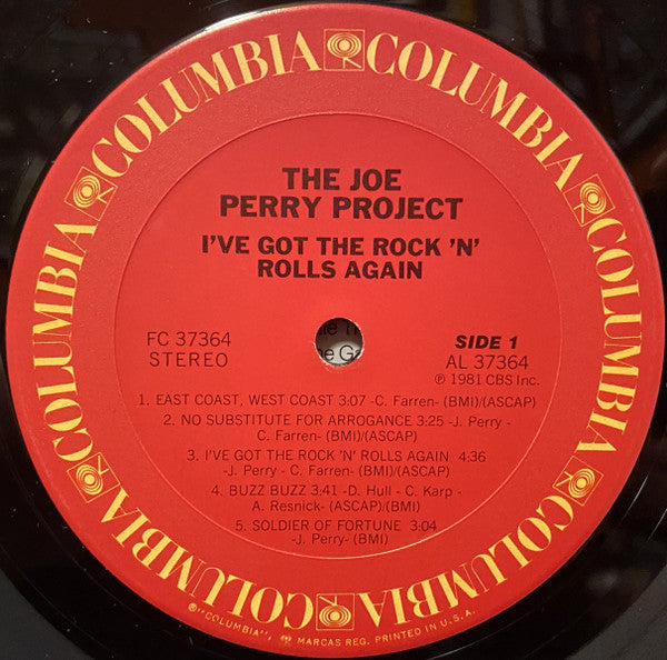 Joe Perry Project, The : I've Got The Rock 'N' Rolls Again (LP,Album)