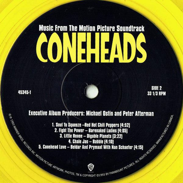 Various : Coneheads (Music From The Motion Picture Soundtrack) (LP,Album,Limited Edition,Reissue,Stereo)