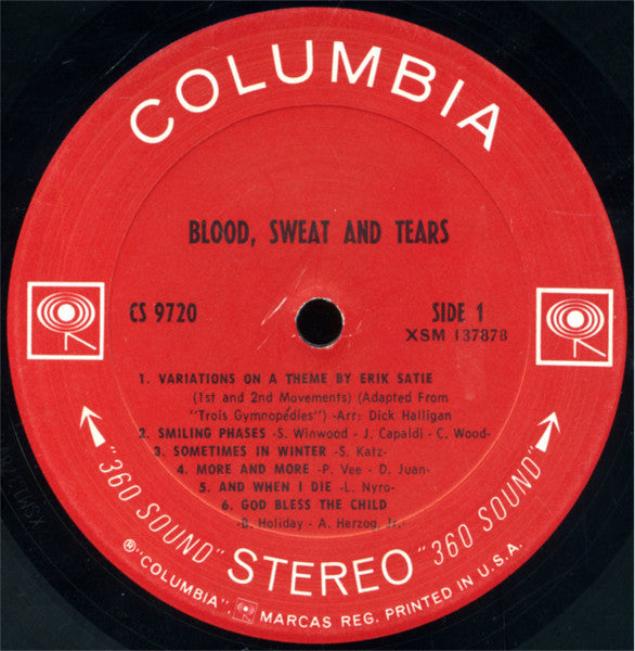 Blood, Sweat And Tears : Blood, Sweat And Tears (LP,Album,Stereo)