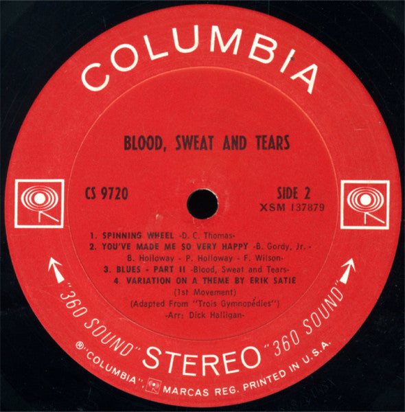 Blood, Sweat And Tears : Blood, Sweat And Tears (LP,Album,Stereo)
