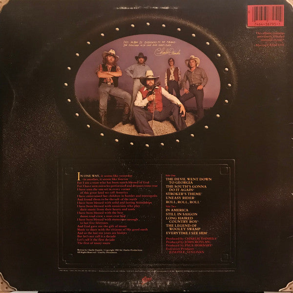 Charlie Daniels Band, The : A Decade Of Hits (LP,Compilation,Stereo)