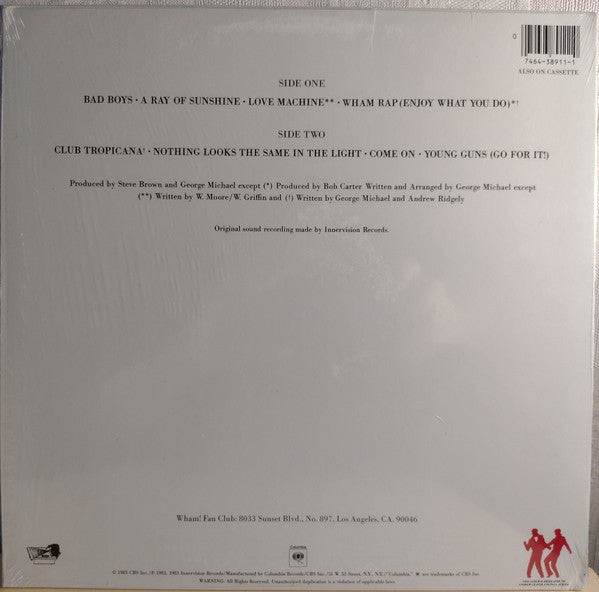 Wham! : Fantastic (LP,Album,Reissue)