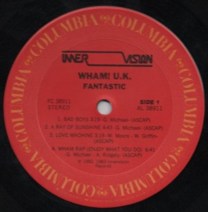 Wham! : Fantastic (LP,Album,Reissue)