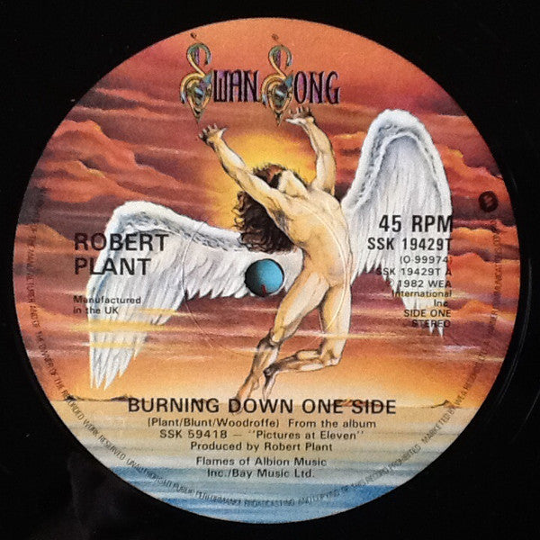 Robert Plant : Burning Down One Side (12",45 RPM)