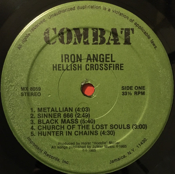 Iron Angel : Hellish Crossfire (LP,Album)