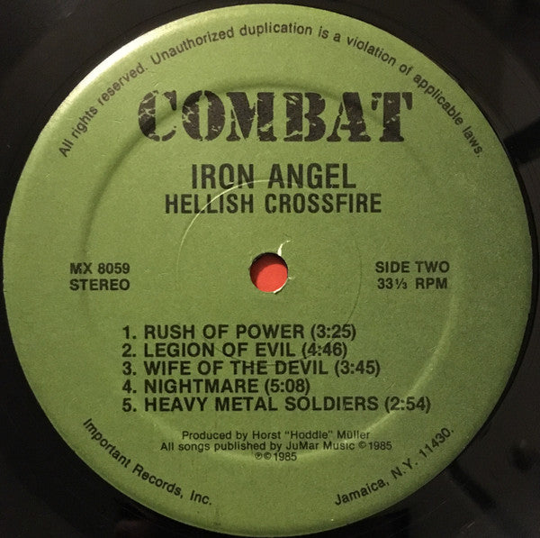 Iron Angel : Hellish Crossfire (LP,Album)