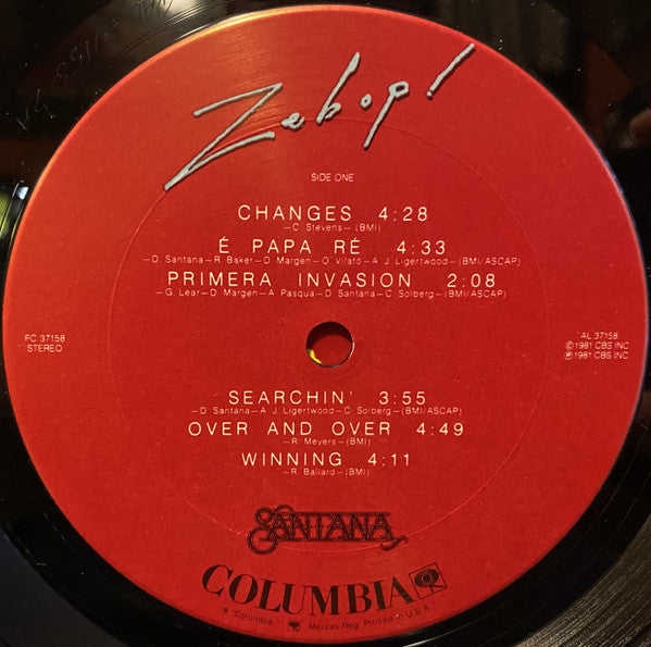 Santana : Zebop! (LP,Album)