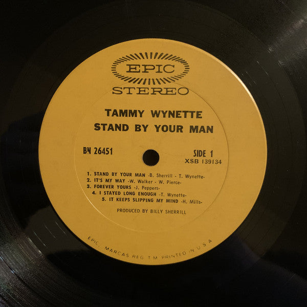 Tammy Wynette : Stand By Your Man (LP,Album,Stereo)