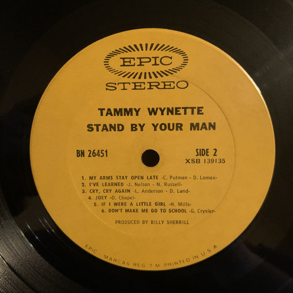 Tammy Wynette : Stand By Your Man (LP,Album,Stereo)