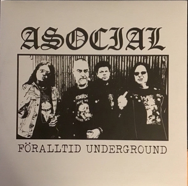 Asocial : Föralltid Underground (LP,45 RPM,Limited Edition)