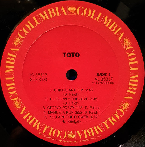 Toto : Toto (LP,Album,Stereo)