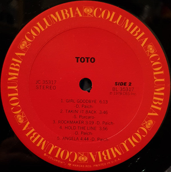 Toto : Toto (LP,Album,Stereo)