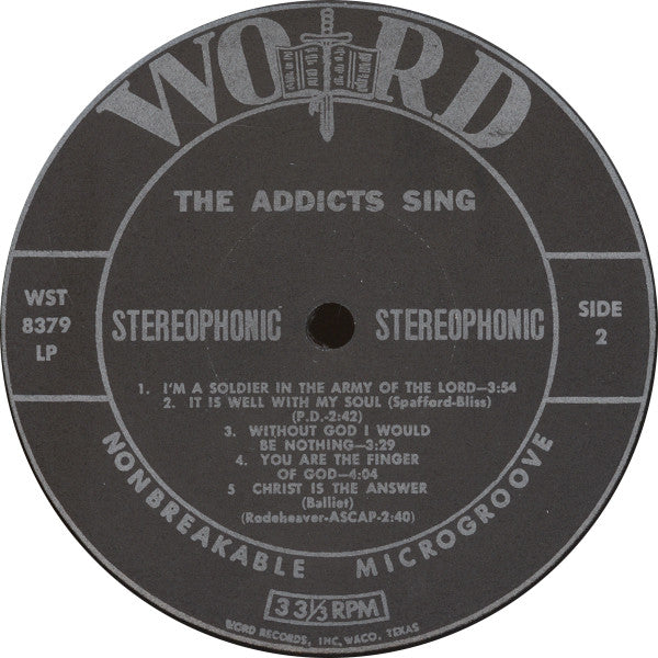 Addicts, The : The Addicts Sing (LP,Album,Stereo)