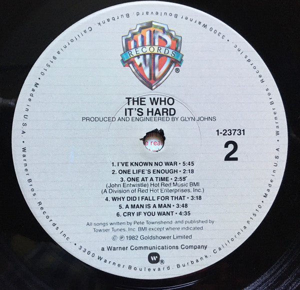 Who, The : It's Hard (LP,Album,Stereo)