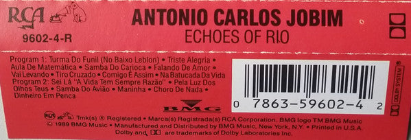 Antonio Carlos Jobim : Echoes Of Rio (Compilation,Stereo)
