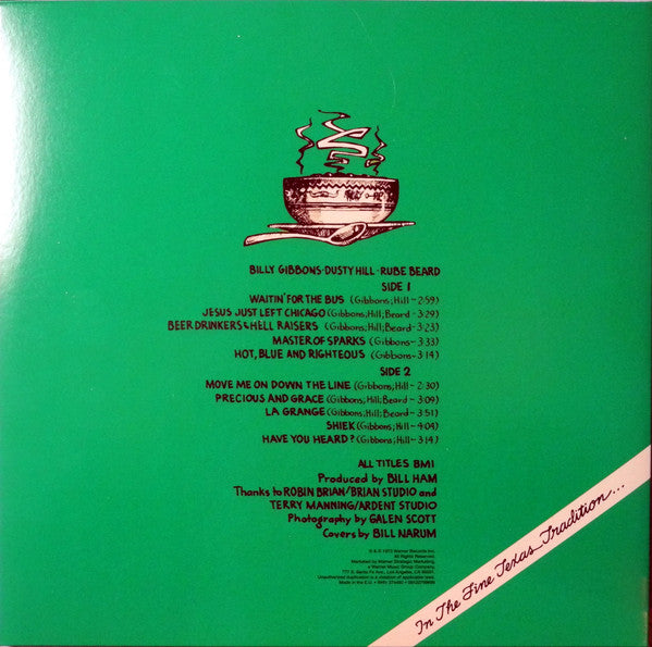 ZZ Top : Tres Hombres (LP,Album,Reissue,Remastered,Repress)