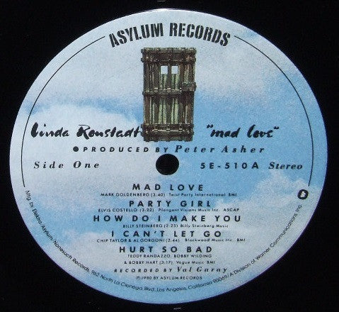 Linda Ronstadt : Mad Love (LP,Album)