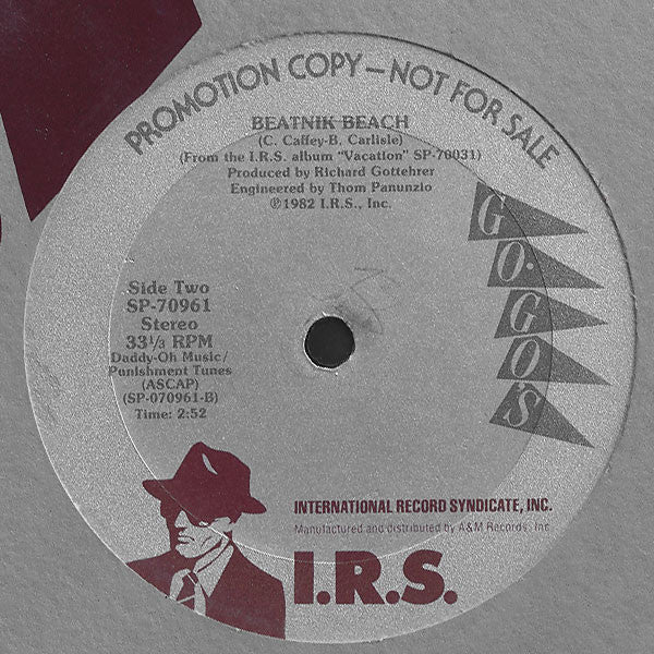 Go-Go's : Vacation / Beatnik Beach (12",Promo)