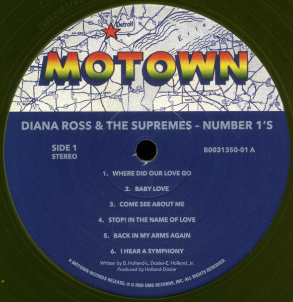 Supremes, The : Number 1's (LP,Compilation,Limited Edition,Stereo)