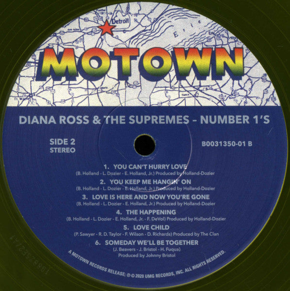Supremes, The : Number 1's (LP,Compilation,Limited Edition,Stereo)
