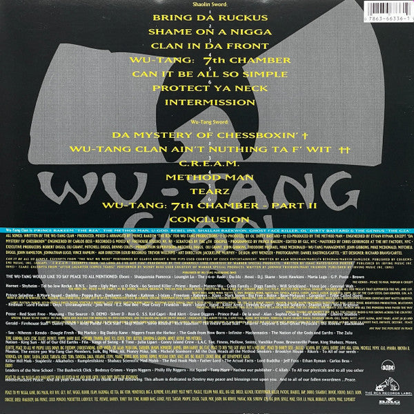 Wu-Tang Clan : Enter The Wu-Tang (36 Chambers) (LP,Album,Reissue)