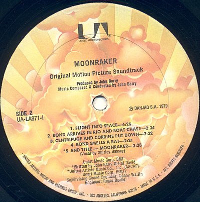 John Barry : Moonraker (Original Motion Picture Soundtrack) (LP,Album)