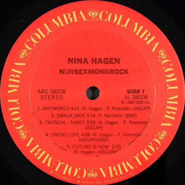 Nina Hagen : Nunsexmonkrock (LP,Album,Stereo)