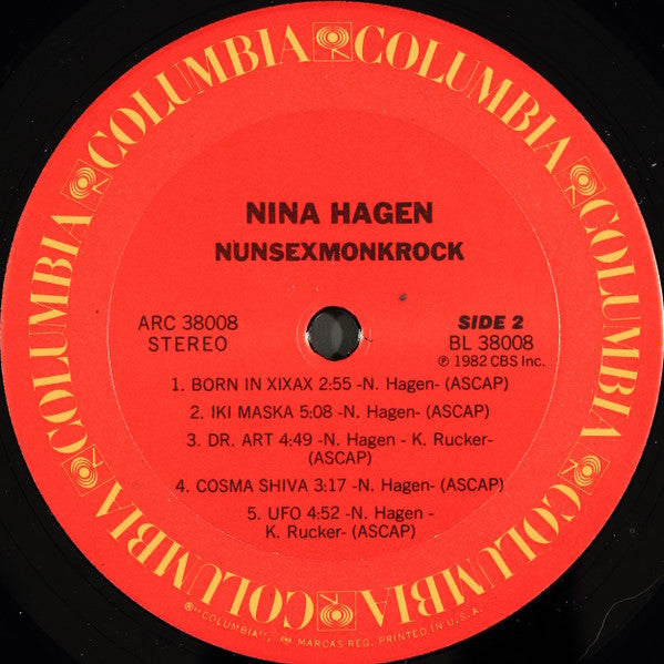 Nina Hagen : Nunsexmonkrock (LP,Album,Stereo)