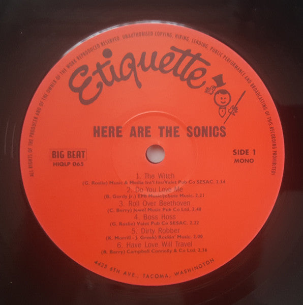 Sonics, The : Here Are The Sonics!!! (LP,Album,Reissue,Mono)
