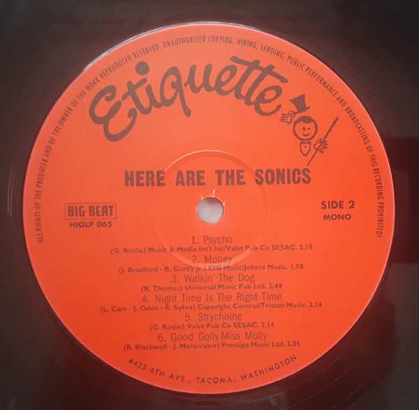 Sonics, The : Here Are The Sonics!!! (LP,Album,Reissue,Mono)